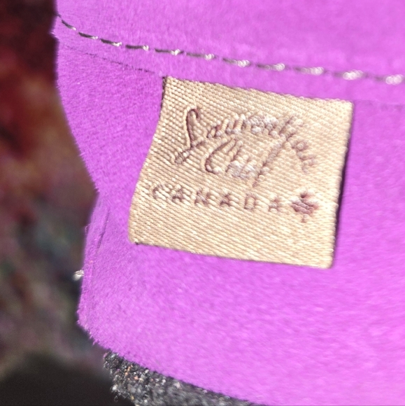 NIBA Authentic Purple Suede Moccasins size 10 - Picture 4 of 8